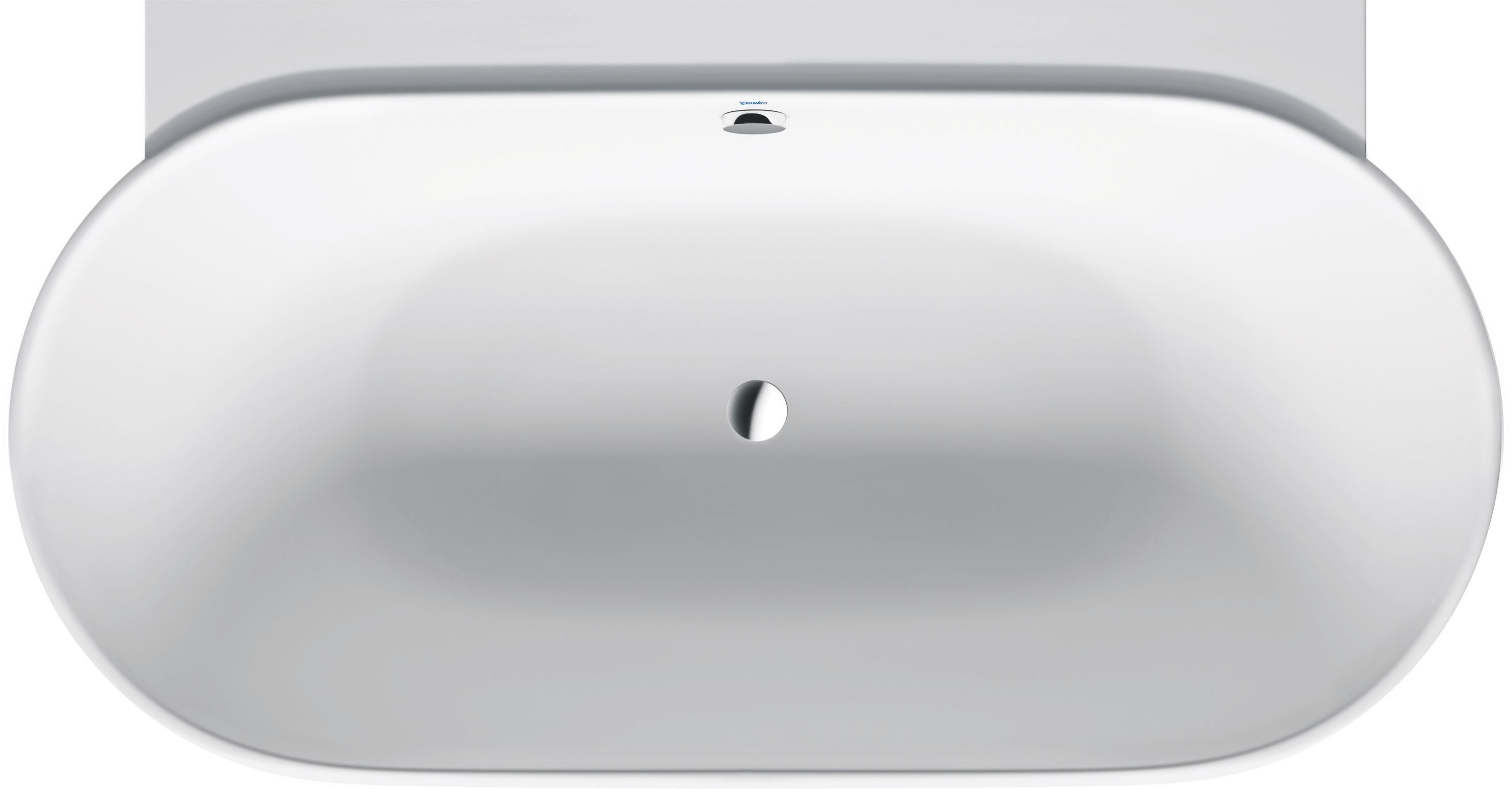 Duravit Luv fal mellé szerelhető fűrdőkád 180x95 cm ovális fehér 700433000000000