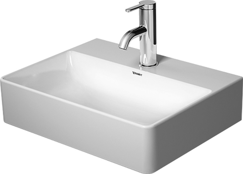 Duravit DuraSquare mosdótál 45x35 cm négyszögletes klasszikus-beépíthető fehér 0732450079