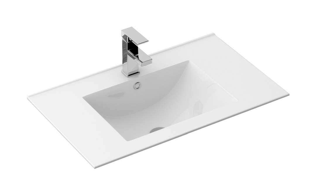 Rea Dafne mosdótál 76x46.5 cm négyszögletes süllyesztett fehér REA-U0040