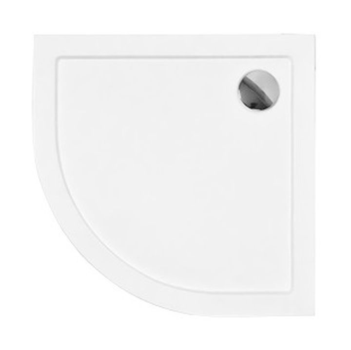 Besco Aron Slimline félkör alakú zuhanytálca 90x90 cm fehér BAA-90-NR