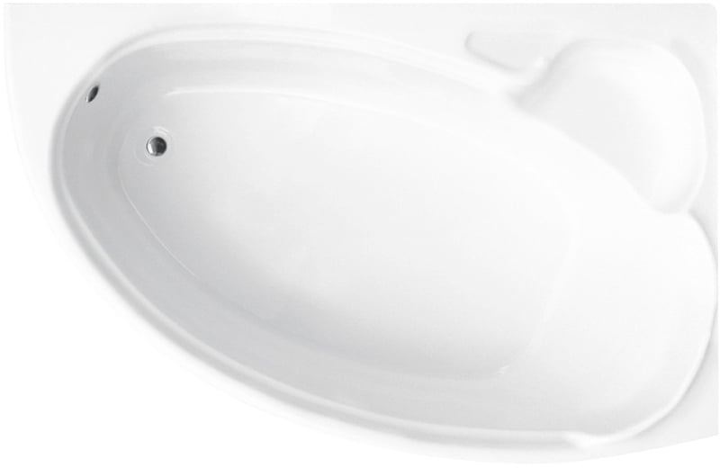 Besco Finezja Nova sarokkád 140x95 cm jobboldali fehér #WAF-140-NP
