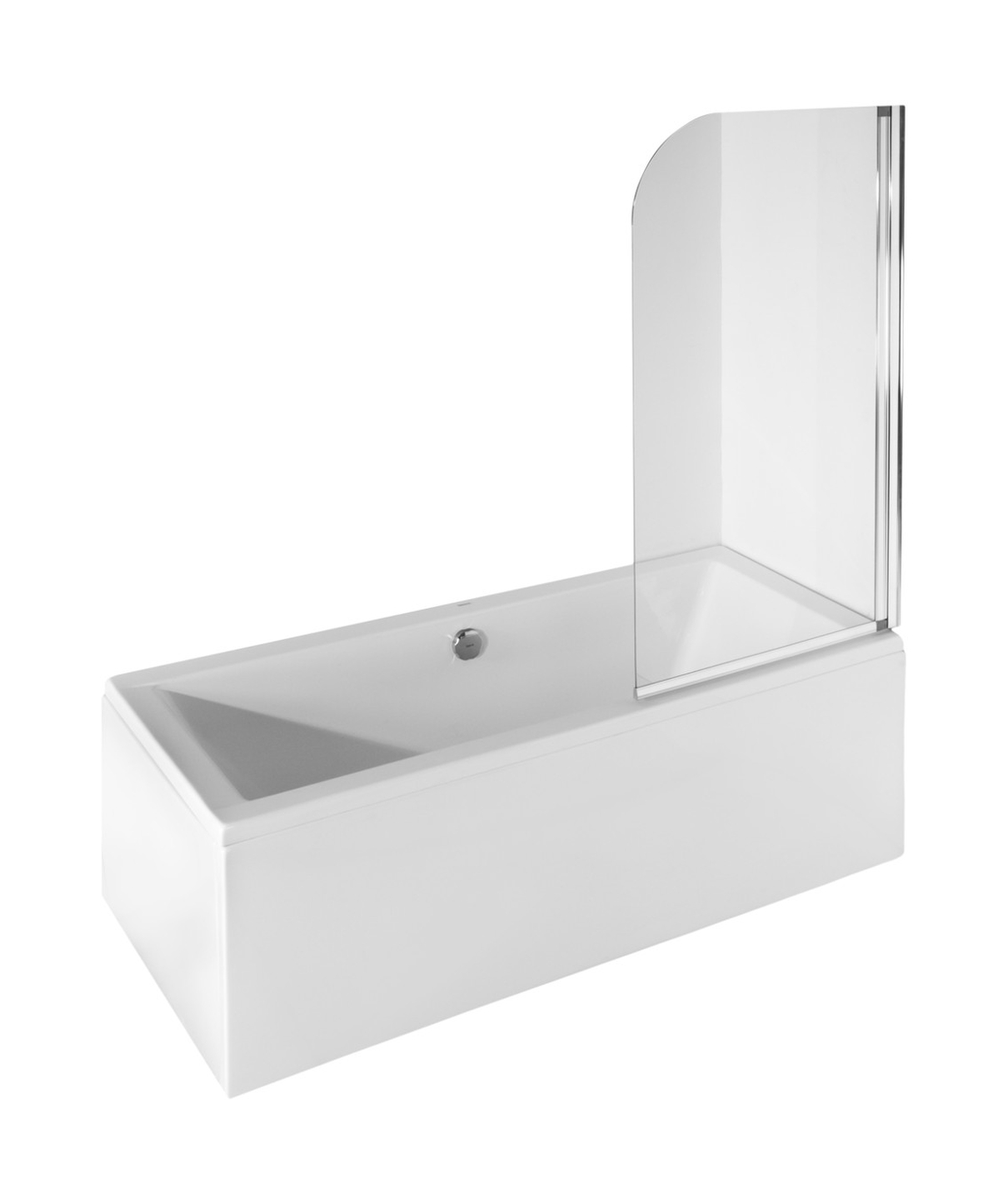 Besco Ambition zuhanyparaván 75 cm egyrészes króm fényes/átlátszó üveg PA-1S-CZ