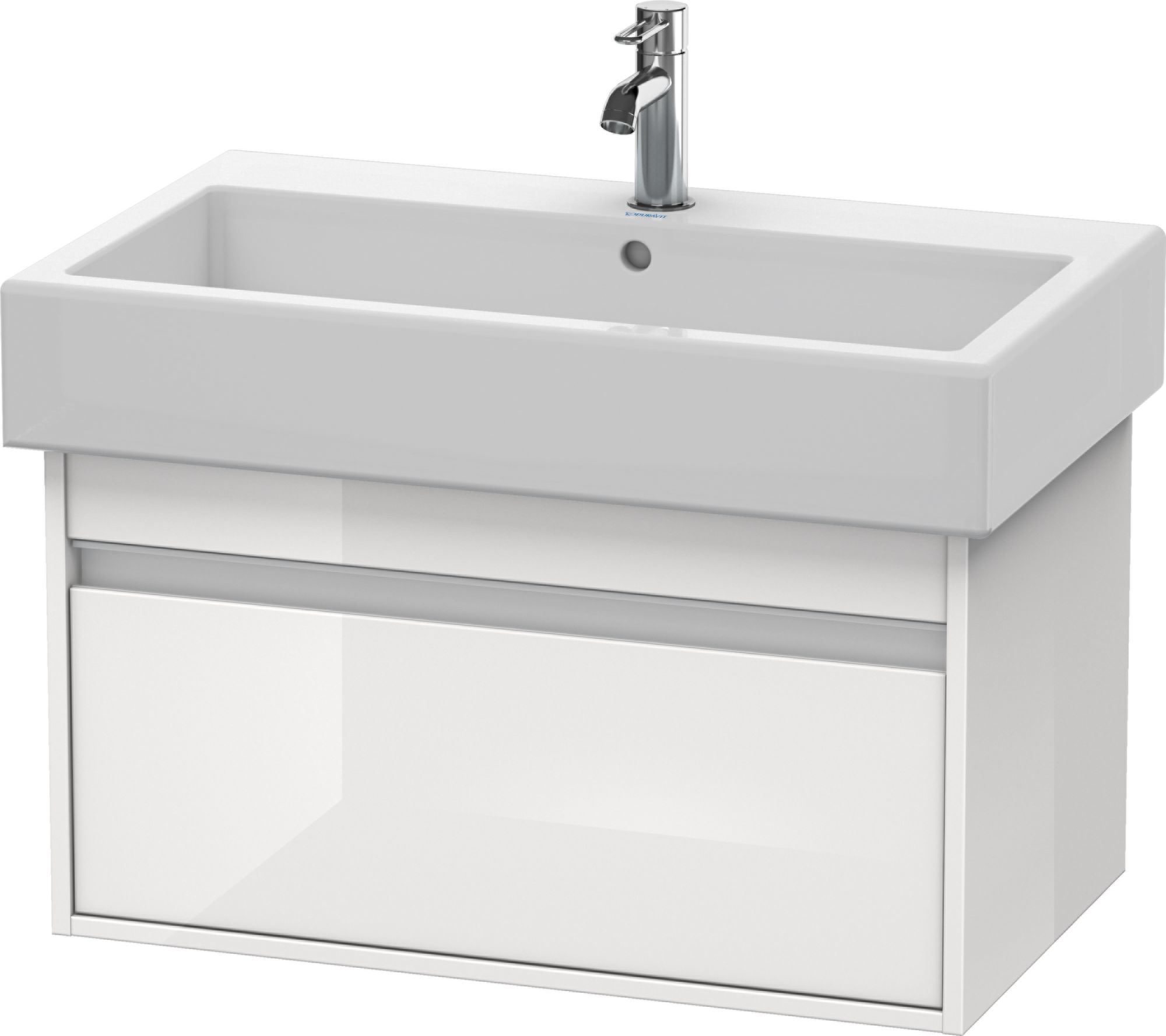 Duravit Ketho szekrény 75x44x41 cm Függesztett, mosdó alatti fehér KT668702222