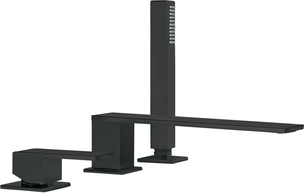 Tres Cuadro Exclusive kád és zuhany csaptelep fürdőkád fölé fekete 006.161.03.NM