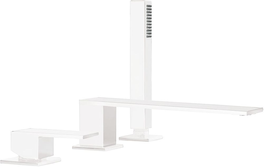 Tres Cuadro Exclusive kád és zuhany csaptelep fürdőkád fölé fehér 006.161.03.BM