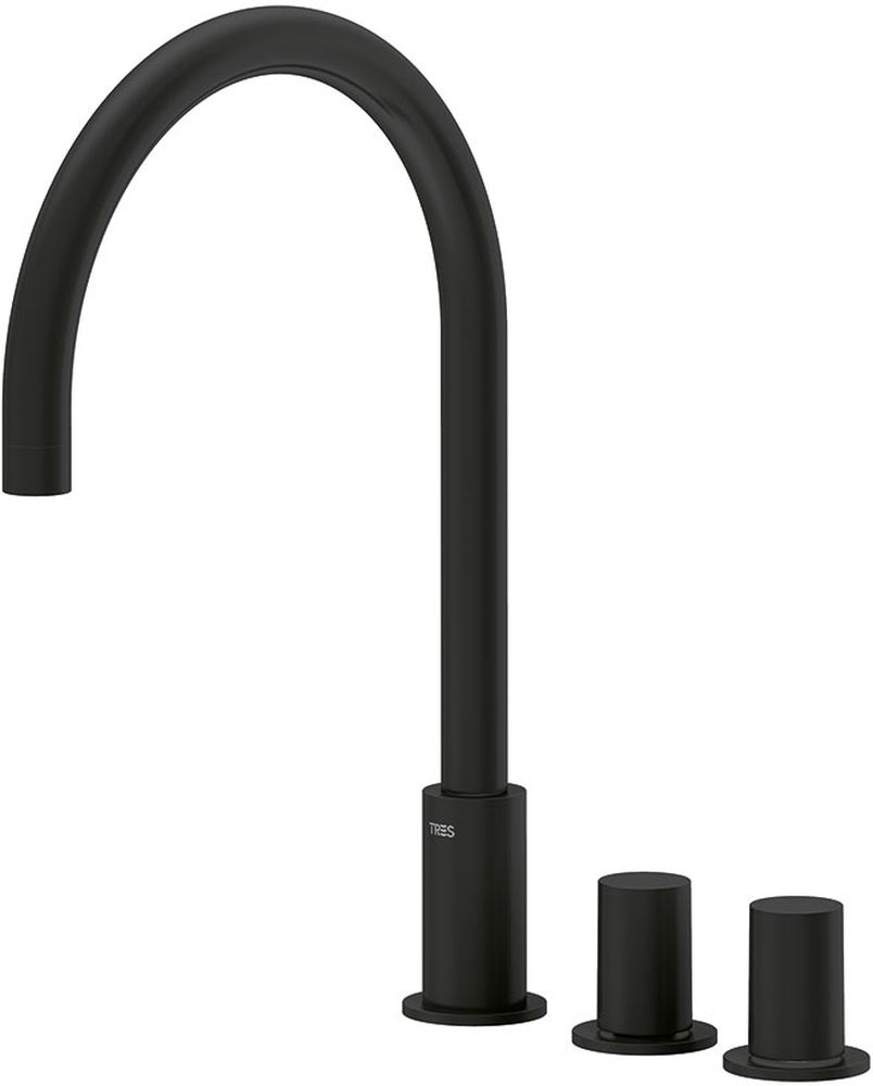 Tres Study Exclusive mosdócsaptelep álló fekete 061.105.01.NM