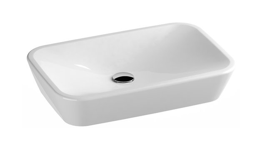 Ravak Ceramic mosdótál 60x40 cm négyszögletes mosdótálak fehér XJX01160002