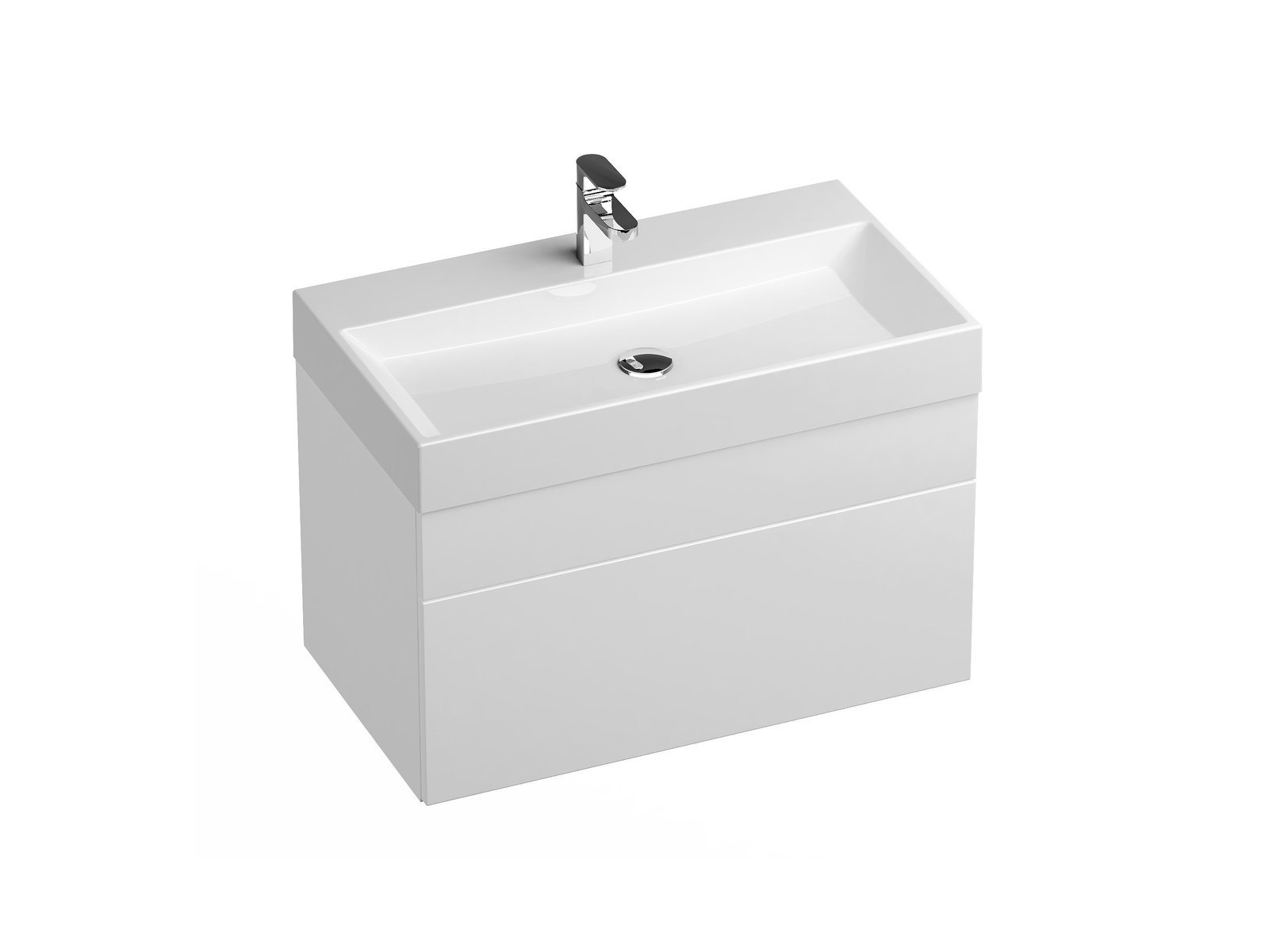 Ravak Natural szekrény 80x45x45 cm mosdókagyló alá akasztható fehér X000001052