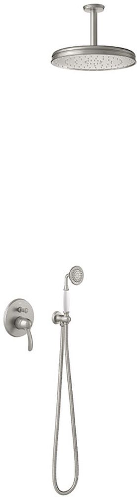 Tres Monoclasic zuhany készlet beépített trópusi zuhany opcióval acél 242.180.04.AC