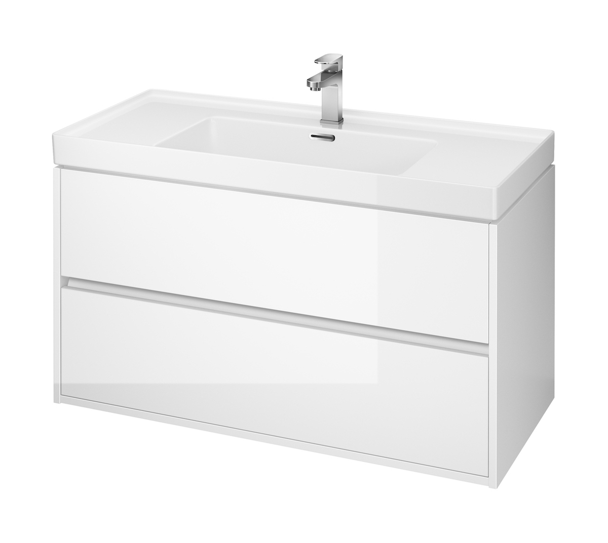Cersanit Crea szekrény 99x45x53 cm Függesztett, mosdó alatti fehér S924-021