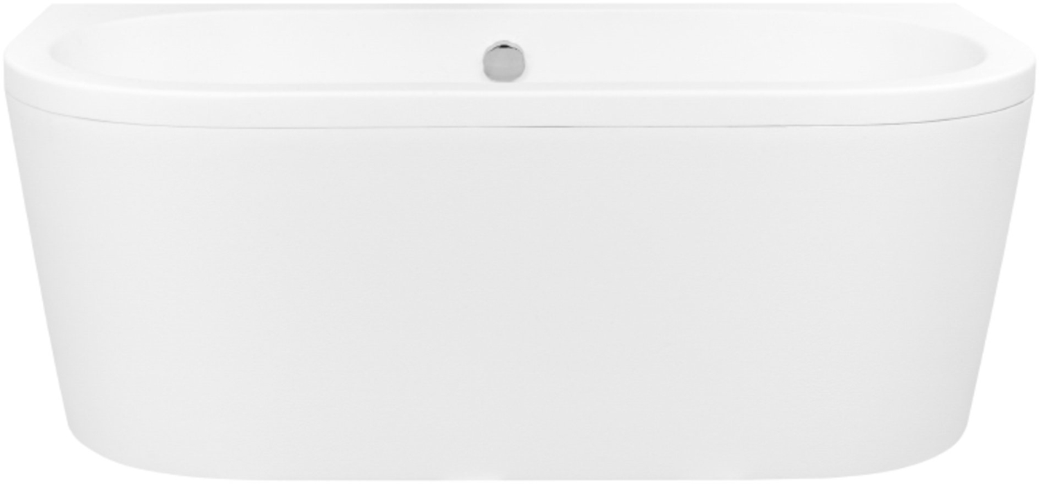 Besco Volya fal mellé szerelhető fűrdőkád 160x75 cm ovális fehér #WKV-160-WS