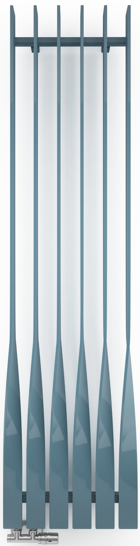 Terma Cyklon V fürdőszoba radiátor dekoratív 190x49.5 cm fehér WGCYV190049K916YL