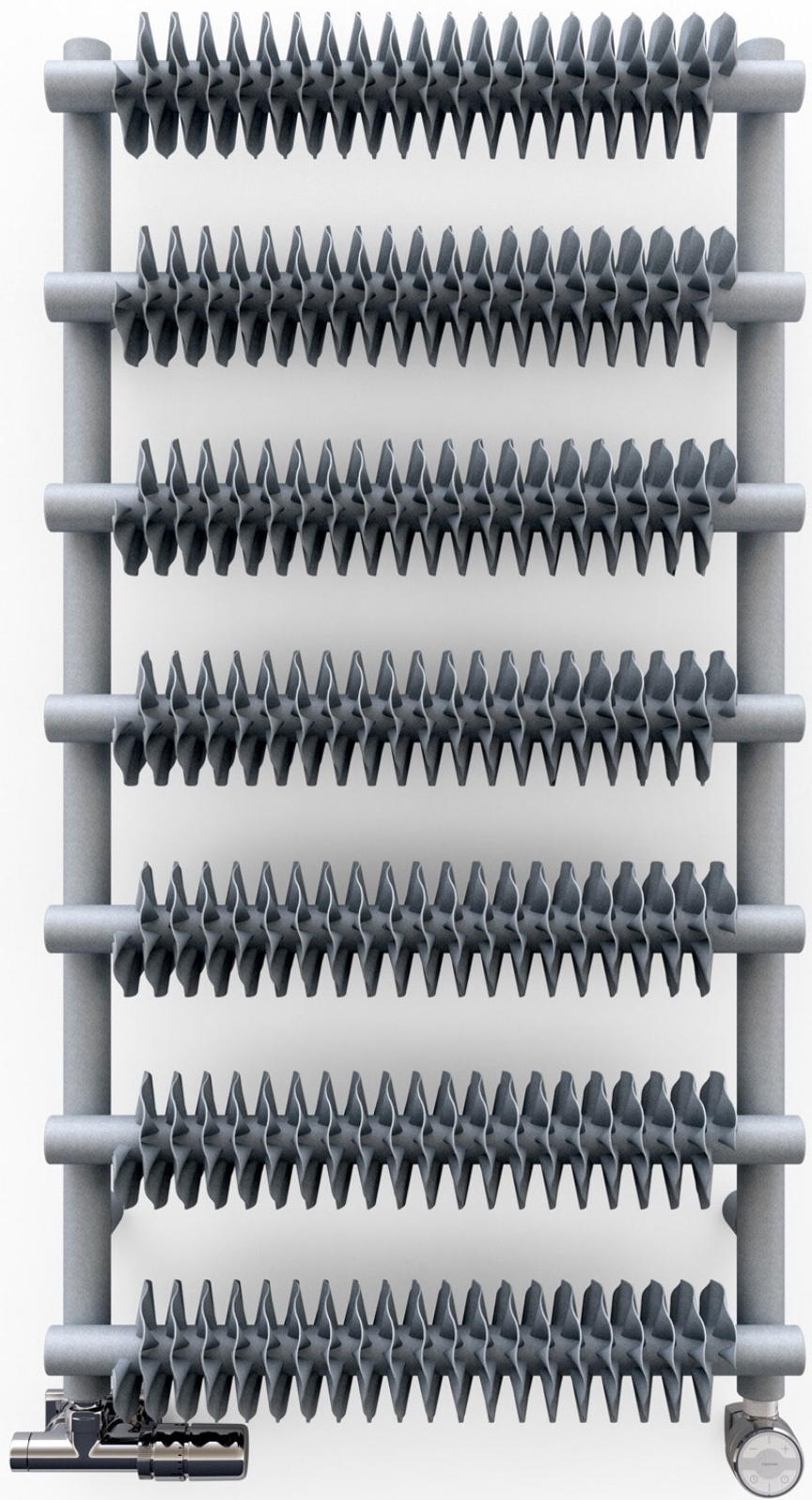 Terma Ribbon T fürdőszoba radiátor dekoratív 149x50 cm fehér WGR2T149050K916SX
