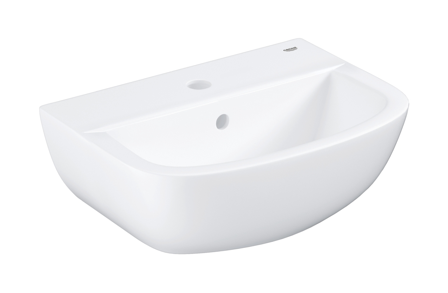 Grohe Bau Ceramic mosdótál 45.3x35.4 cm félkör alakú klasszikus fehér 39424000