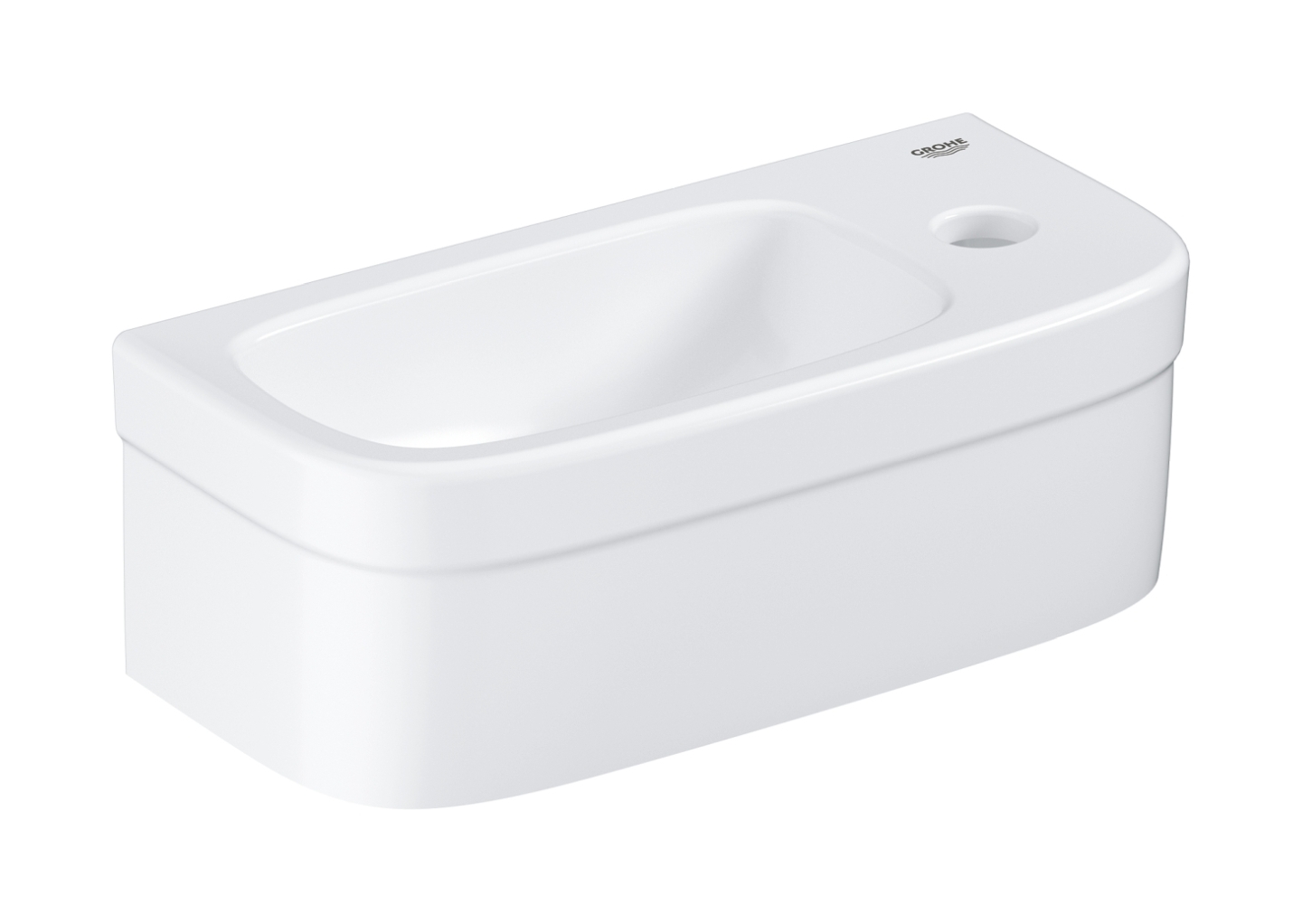 Grohe Euro Ceramic mosdótál 37x18 cm félkör alakú klasszikus fehér 3932700H