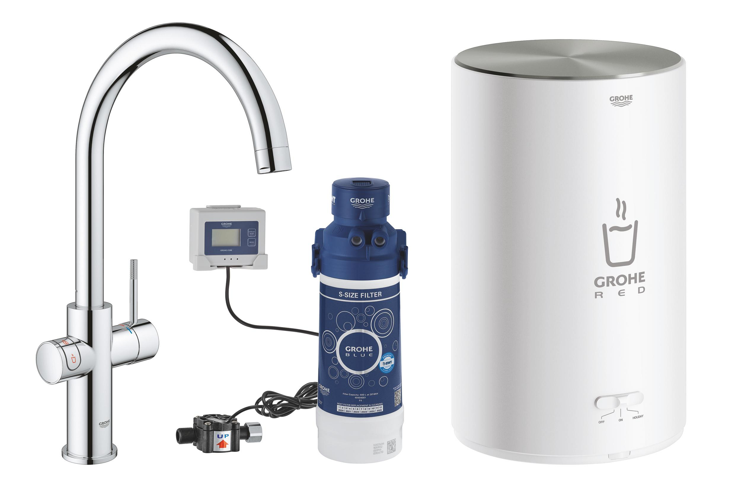 Grohe Red konyhai csaptelep álló StarLight Chrome 30083001