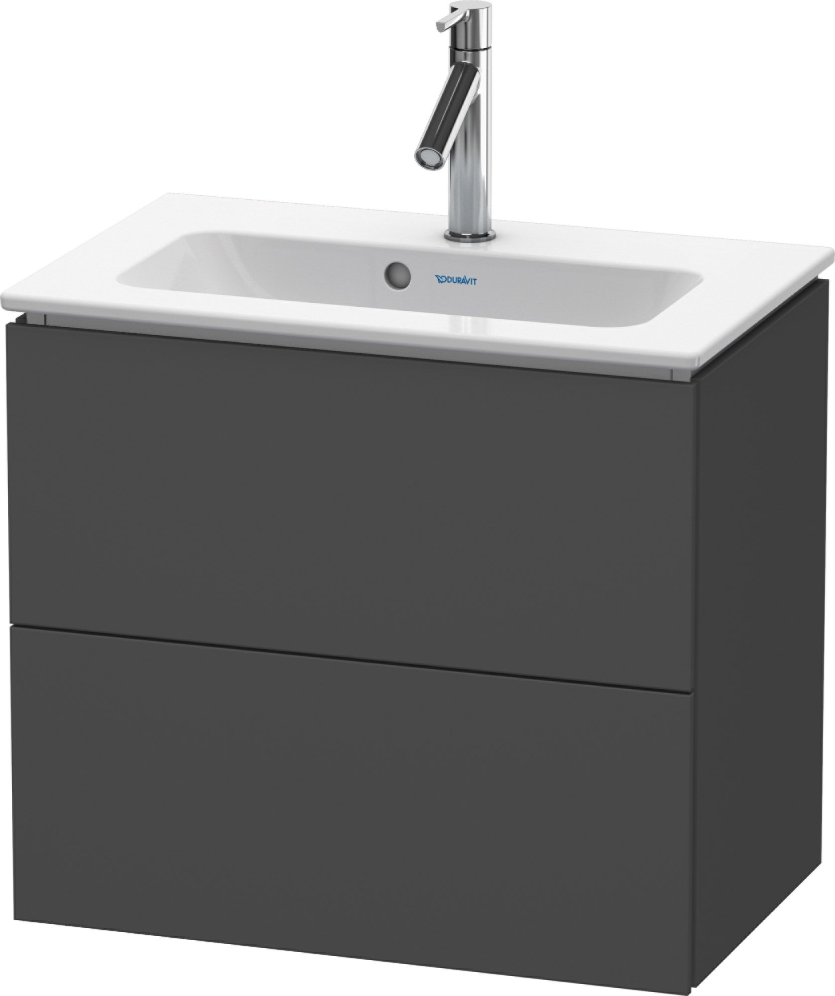 Duravit L-Cube szekrény 62x39.1x55 cm mosdókagyló alá akasztható grafit LC625604949