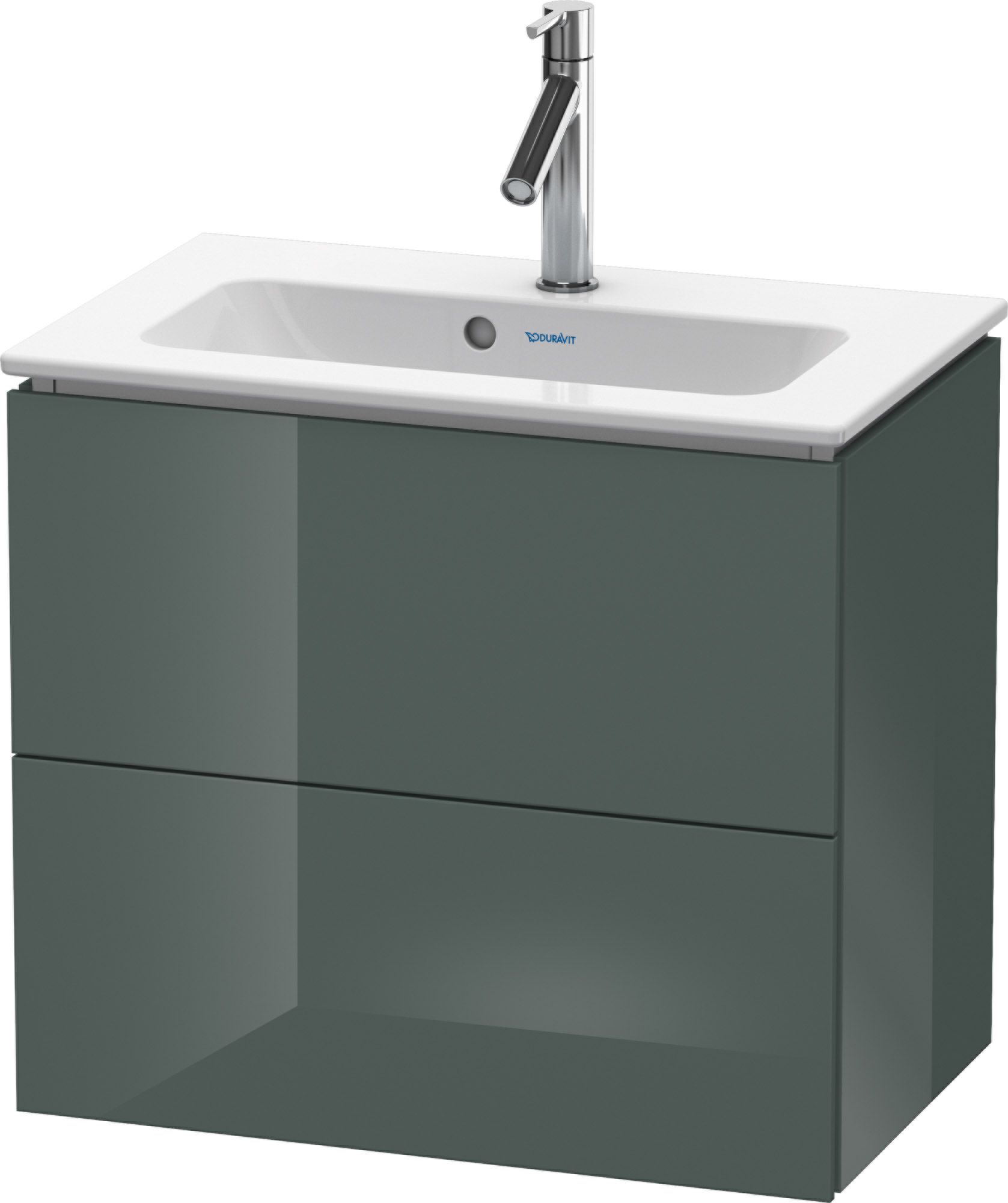 Duravit L-Cube szekrény 62x39.1x55 cm Függesztett, mosdó alatti szürke LC625603838