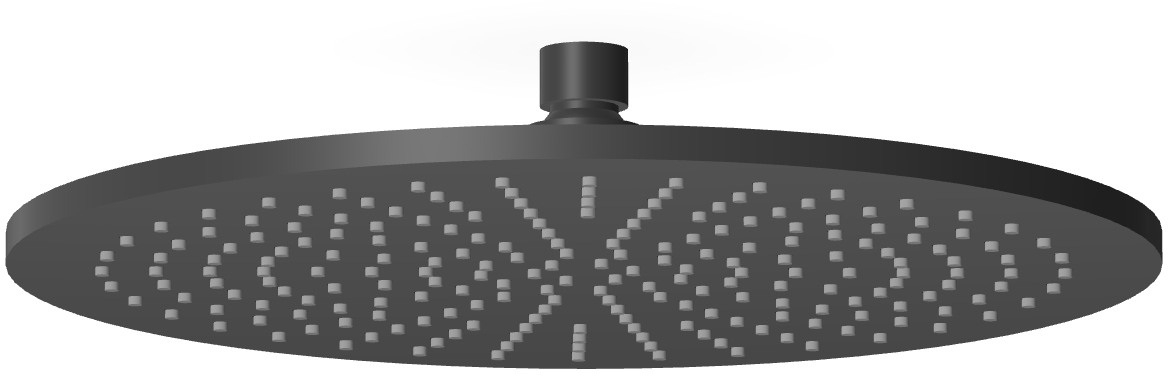 Zucchetti Closer fejzuhany 40x40 cm kerek fekete Z94267.N6