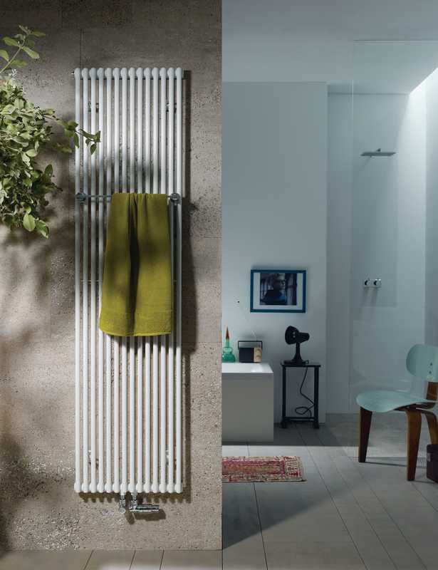 Zehnder Kleo Bar fürdőszoba radiátor dekoratív 150x33.2 cm fehér KLPV-150-10