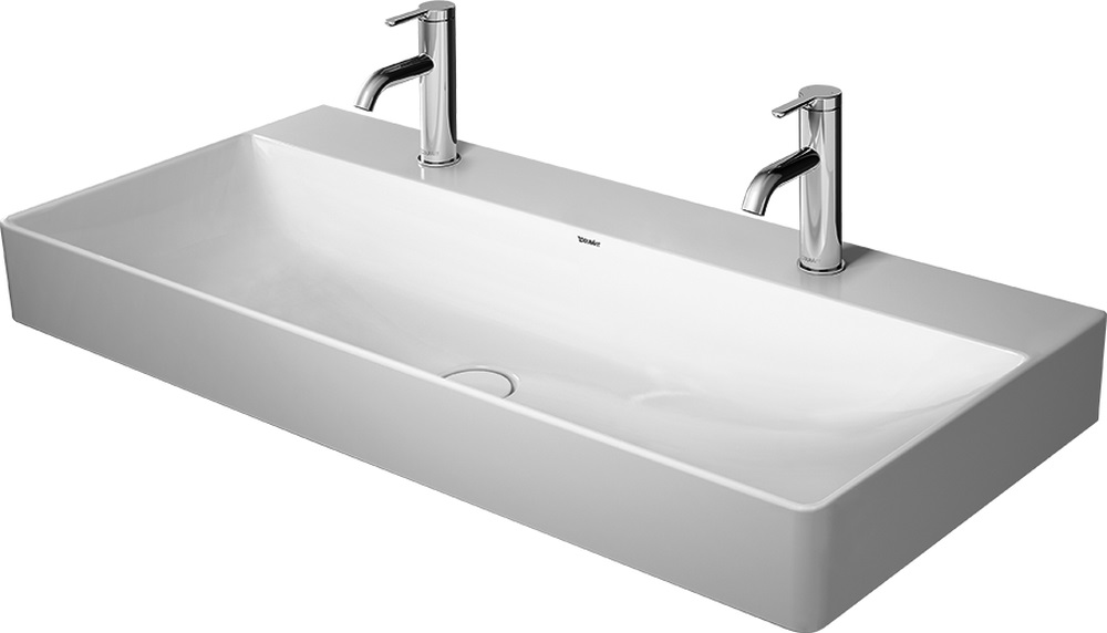 Duravit DuraSquare mosdótál 100x47 cm négyszögletes beépíthető fehér 23531000431