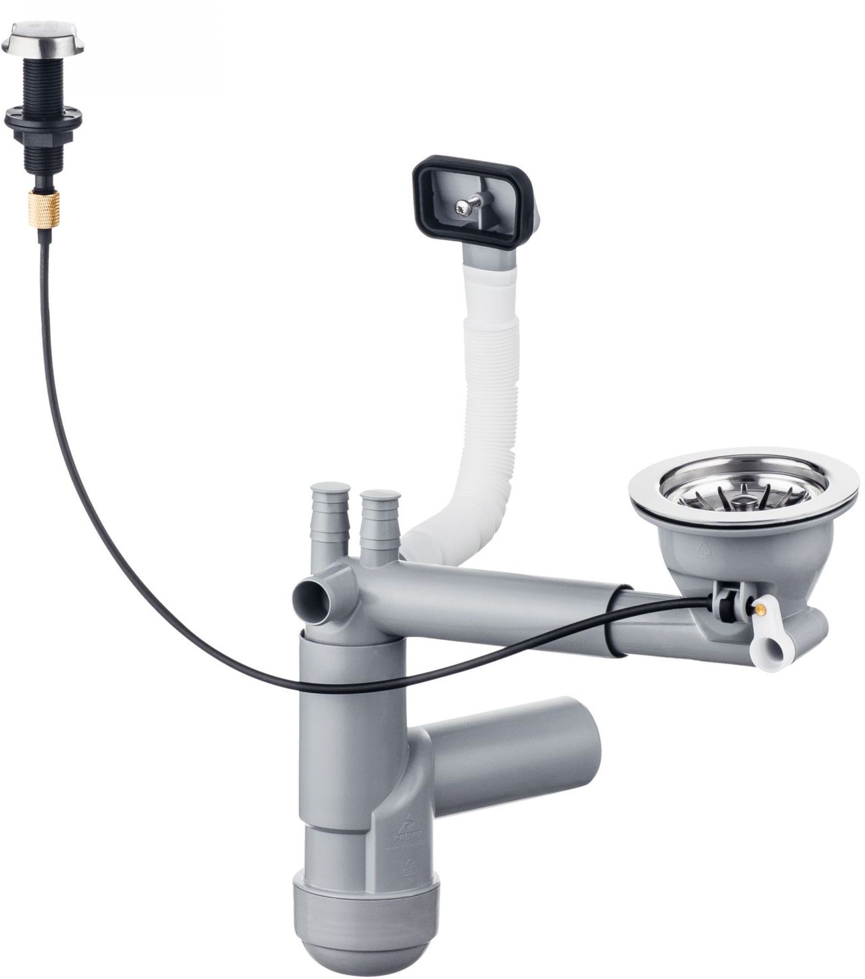 Deante Space Saver szifon acél mosogatóhoz ZXY_9913