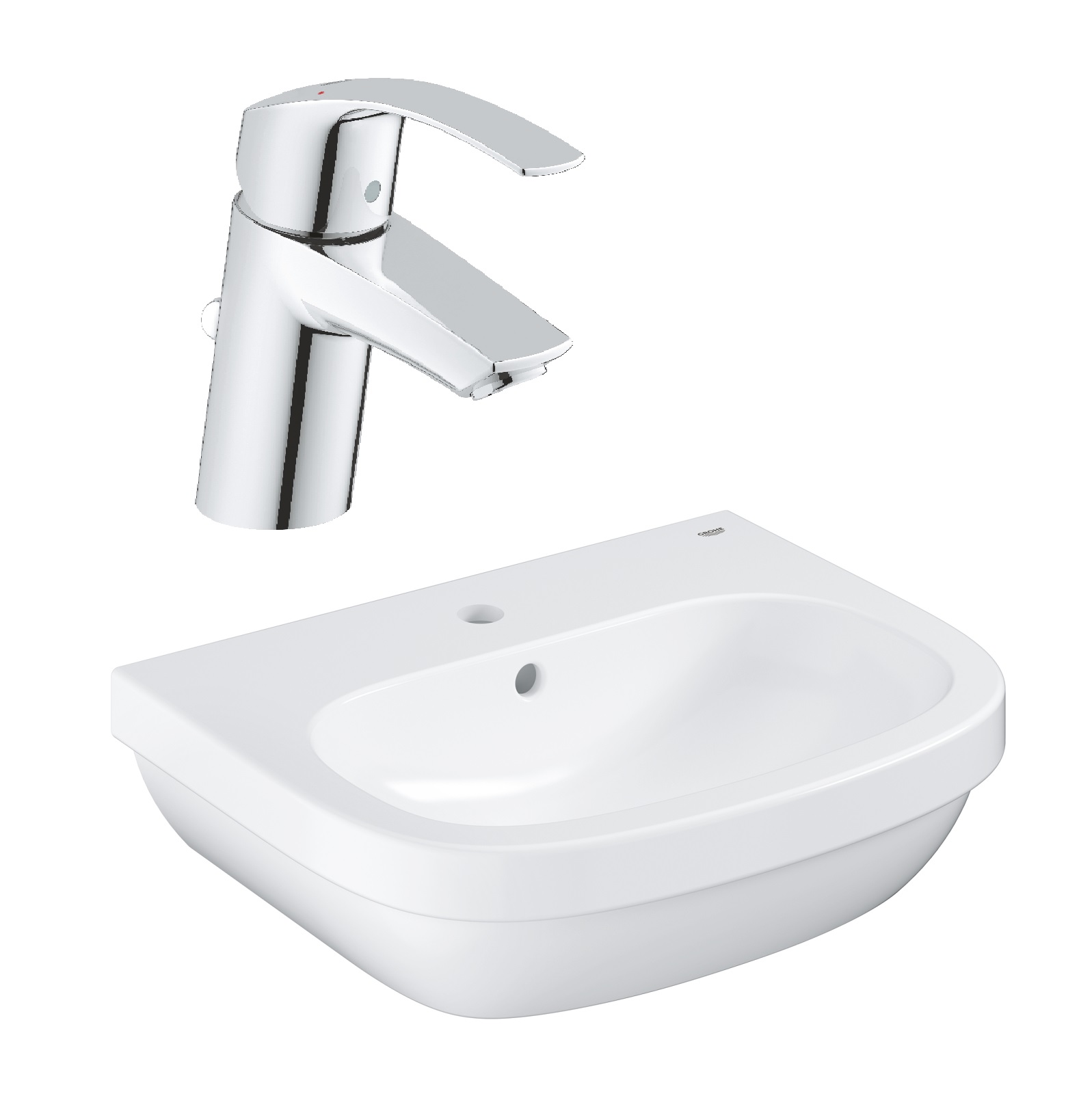 Készlet mosdótál Grohe Euro Ceramic 39336000, mosdócsaptelep Grohe Eurosmart 33265002