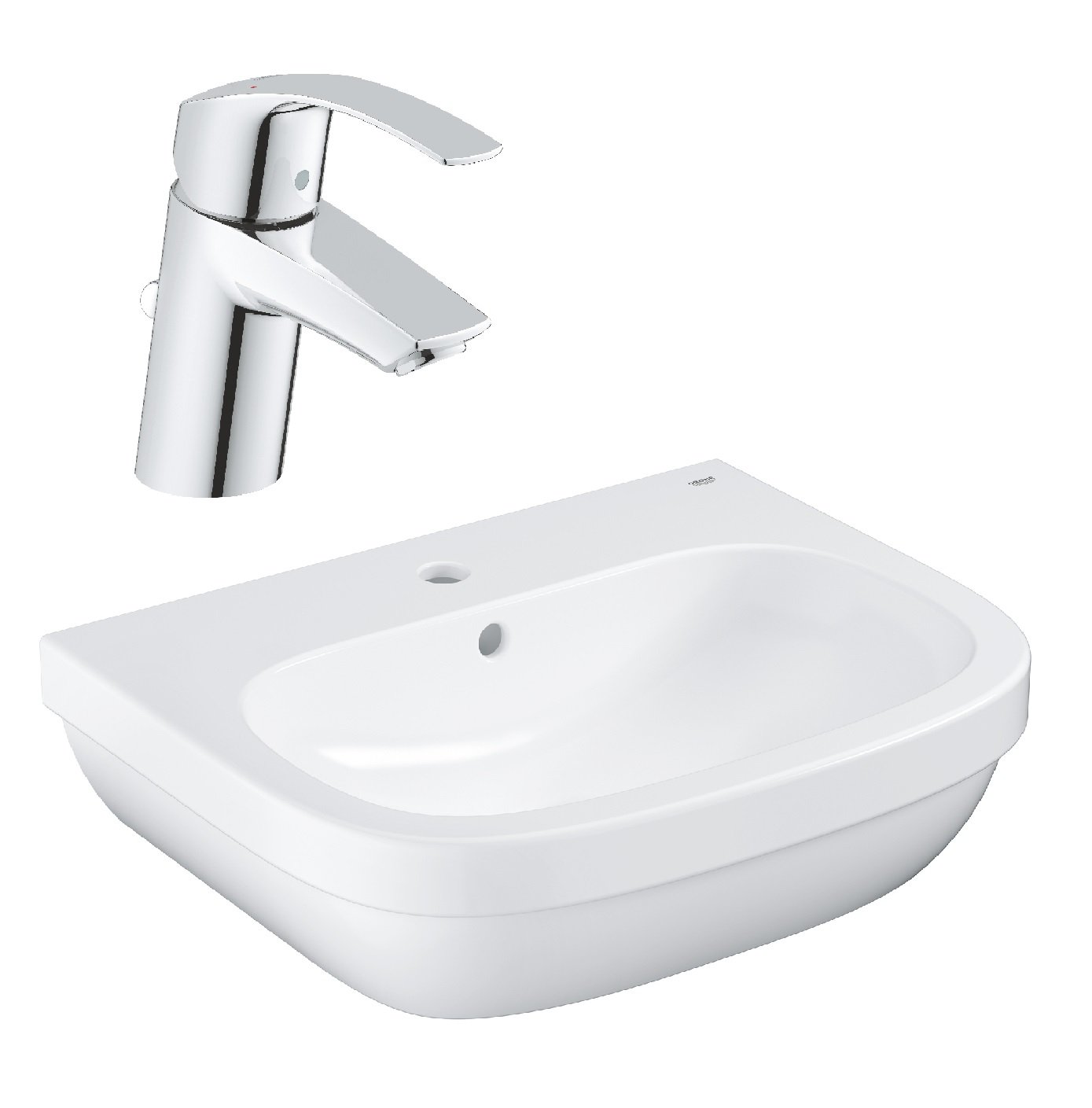 Készlet mosdótál Grohe Euro Ceramic 39335000, mosdócsaptelep Grohe Eurosmart 33265002