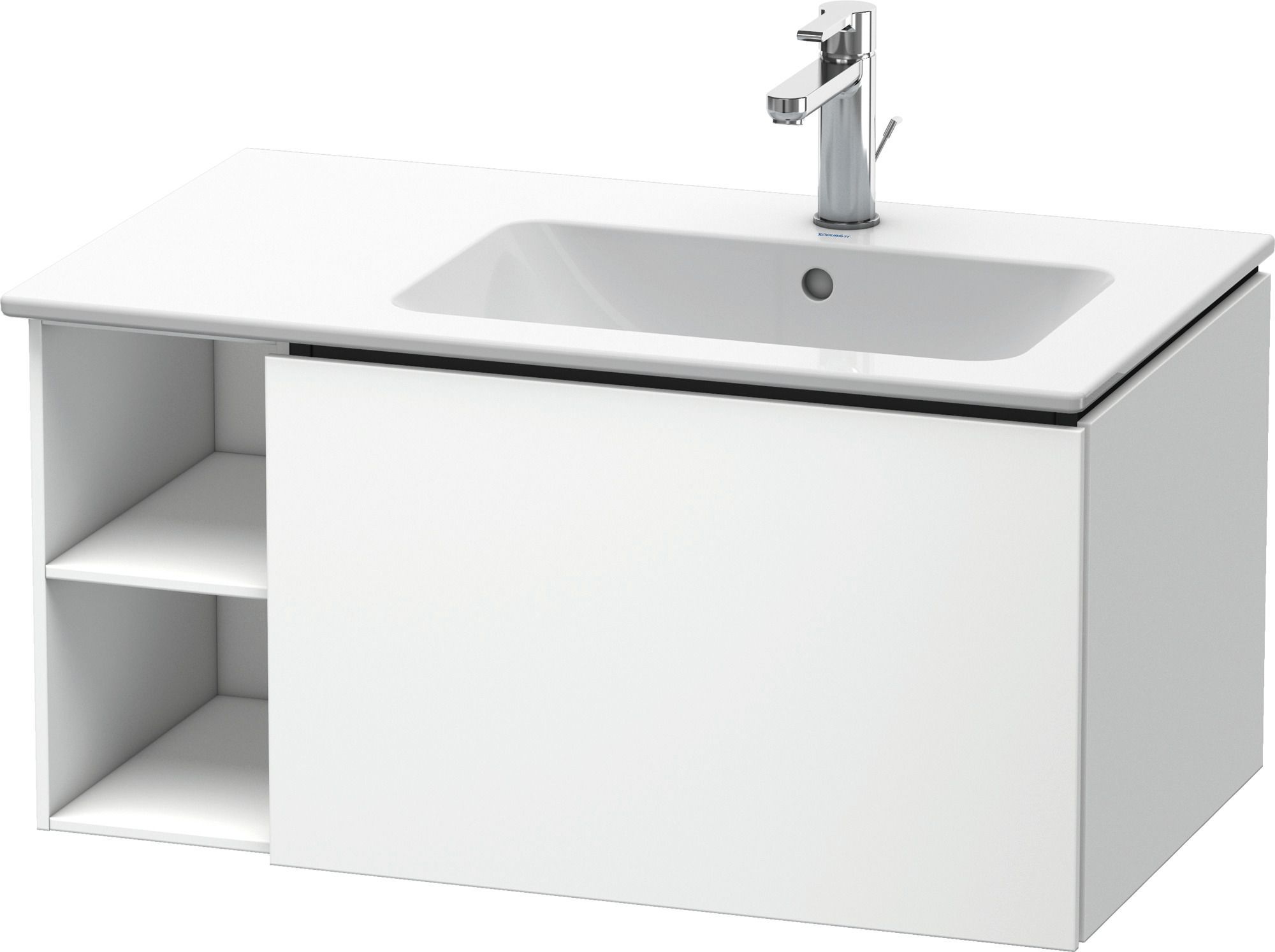 Duravit L-Cube szekrény 82x48.1x40 cm Függesztett, mosdó alatti fehér LC619201818