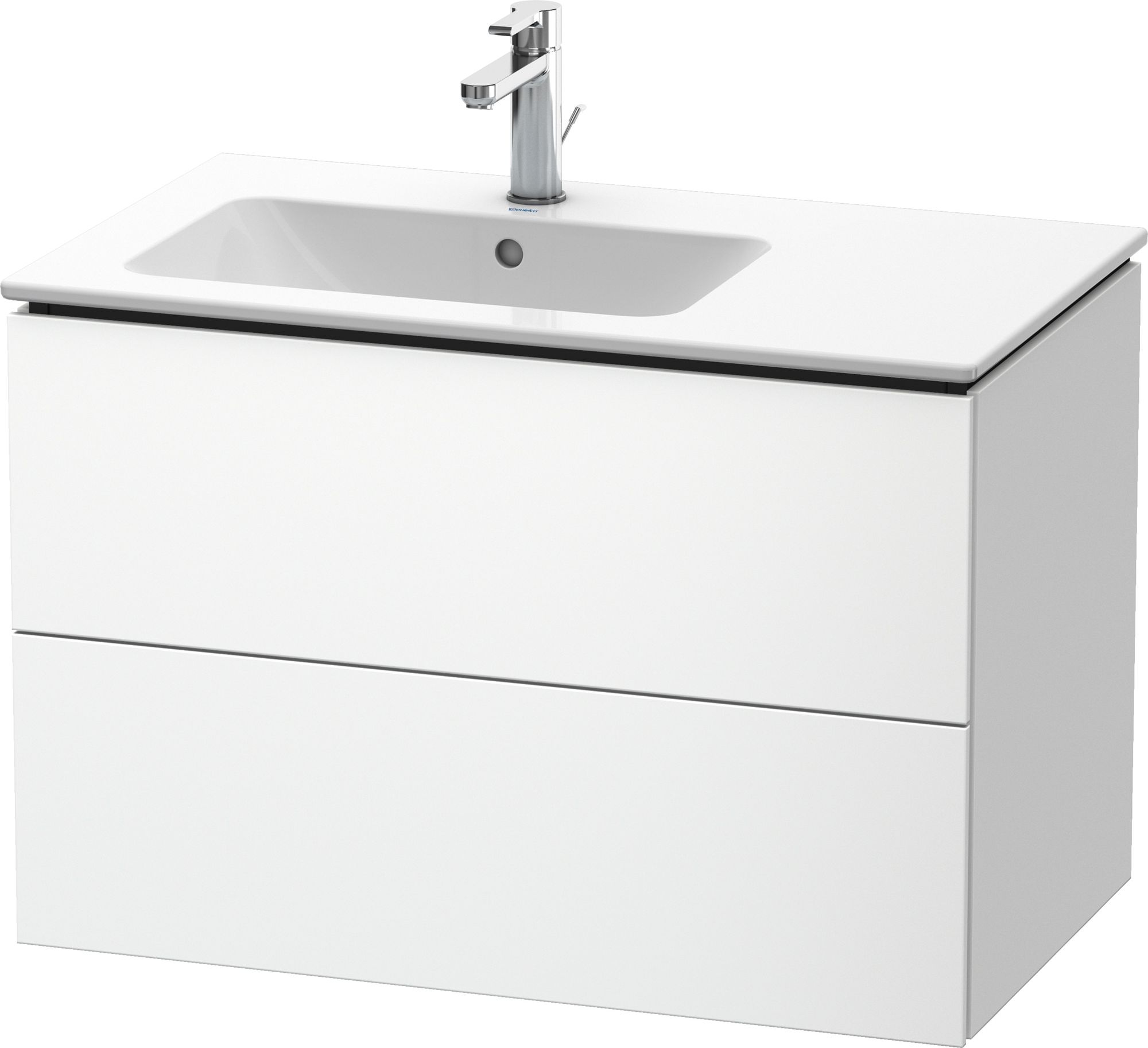 Duravit L-Cube szekrény 82x48.1x55 cm mosdókagyló alá akasztható fehér LC629101818