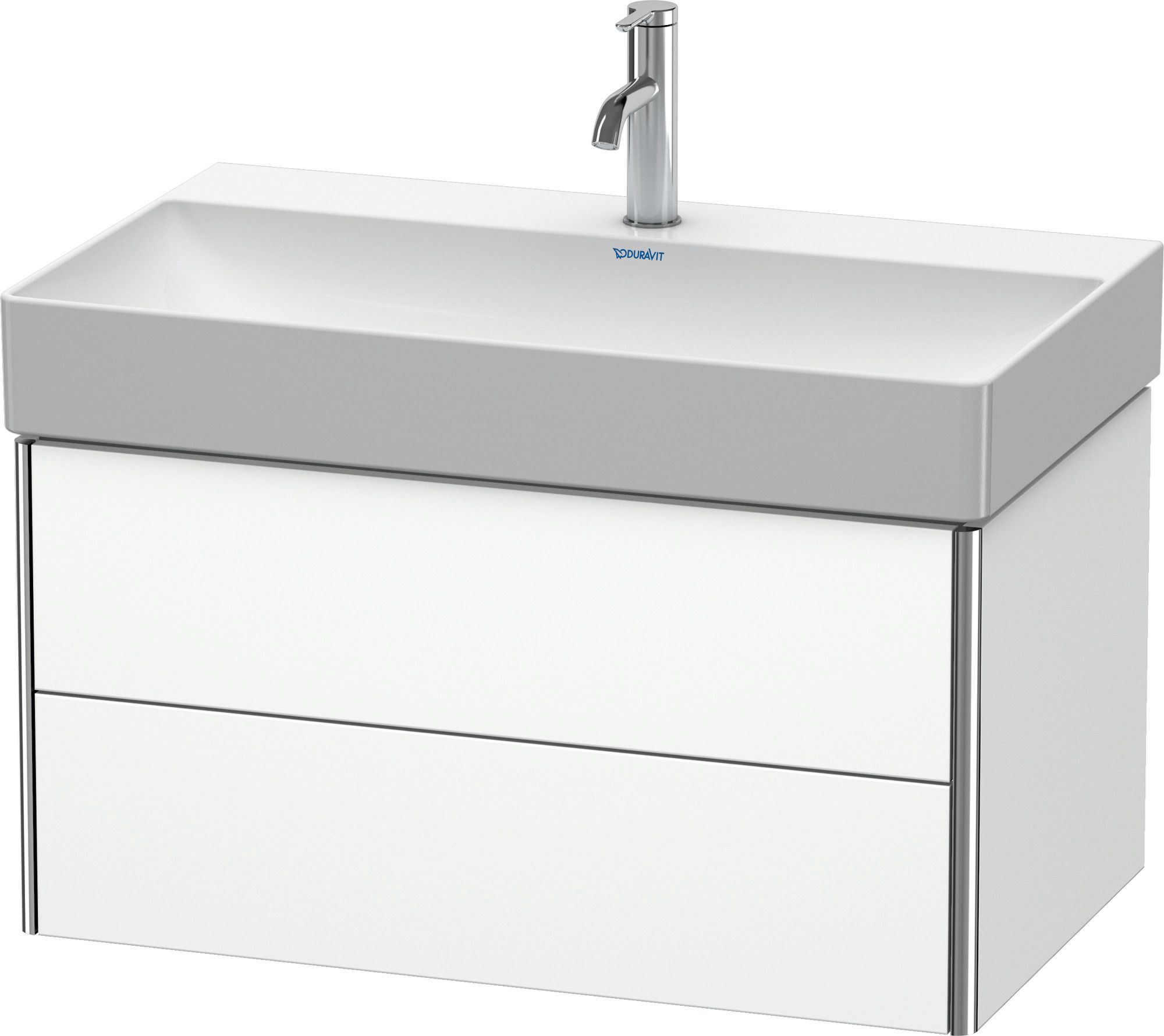 Duravit XSquare szekrény 78.4x46x39.7 cm mosdókagyló alá akasztható fehér XS416201818