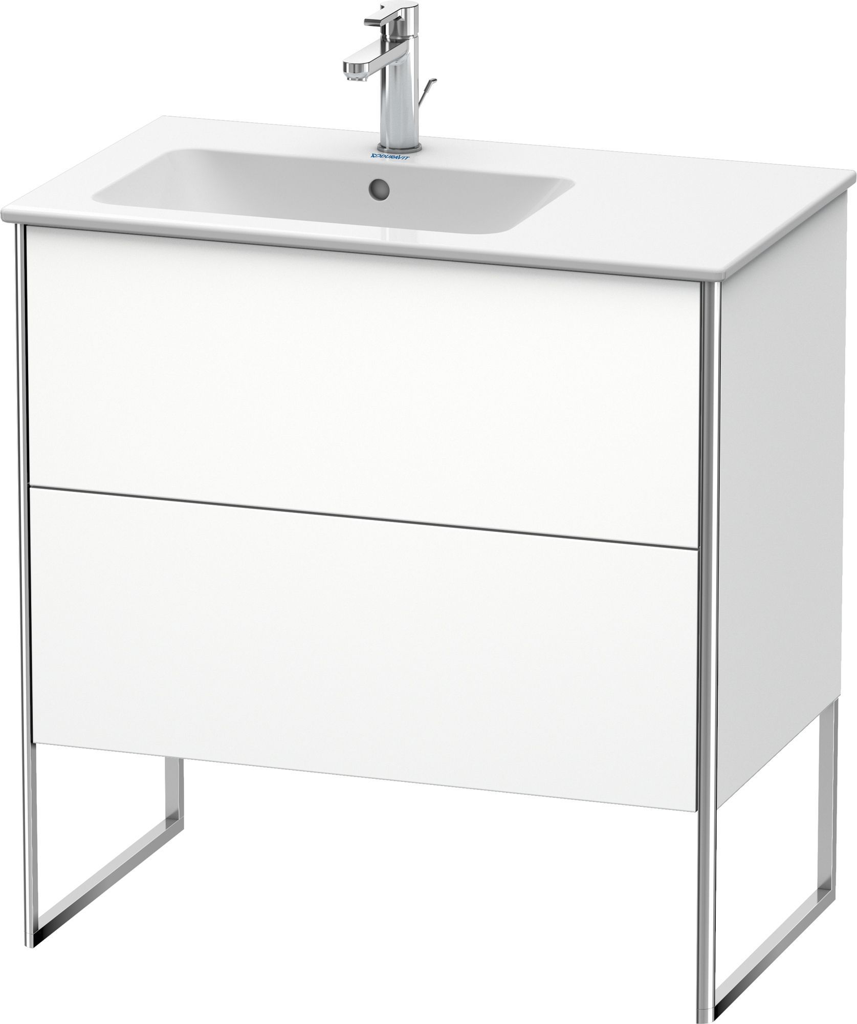 Duravit XSquare szekrény 81x47.8x83.2 cm álló, mosdó alatti fehér XS445001818