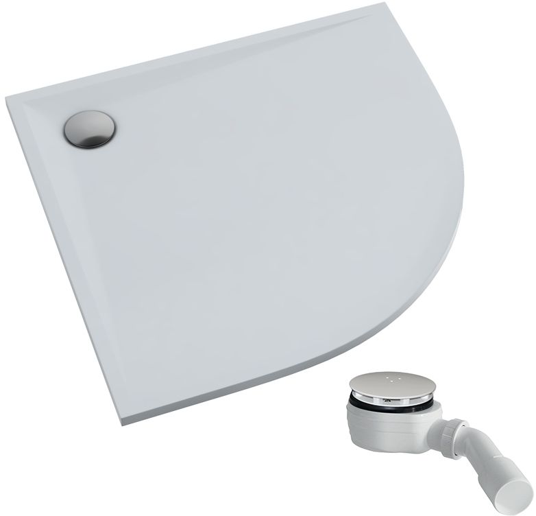 Schedpol Etrusco félkör alakú zuhanytálca 80x80 cm fehér 3463