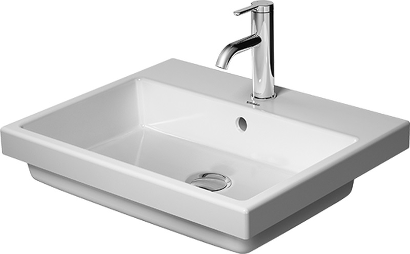 Duravit Vero Air mosdótál 55x45.5 cm négyszögletes süllyesztett fehér 0383550000