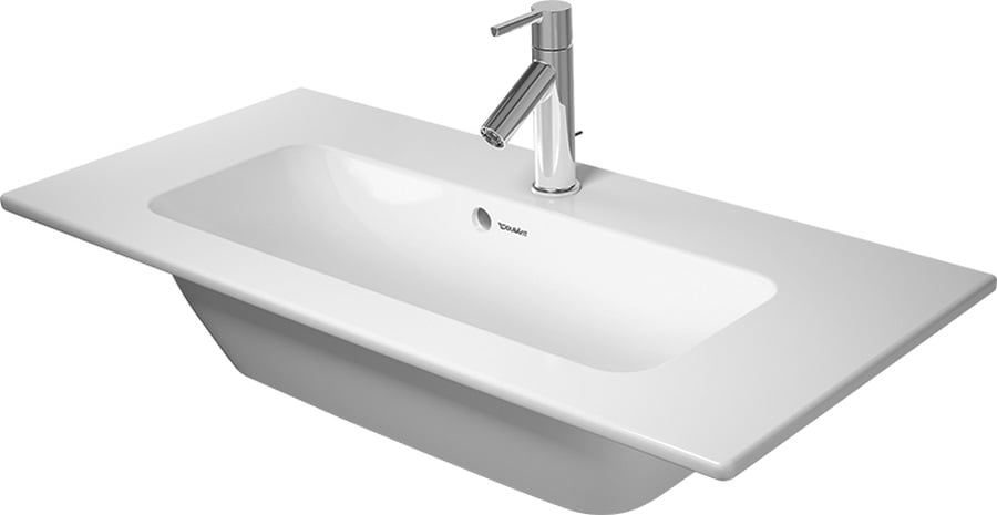 Duravit ME by Starck mosdótál 83x40 cm négyszögletes beépíthető fehér 2342830060