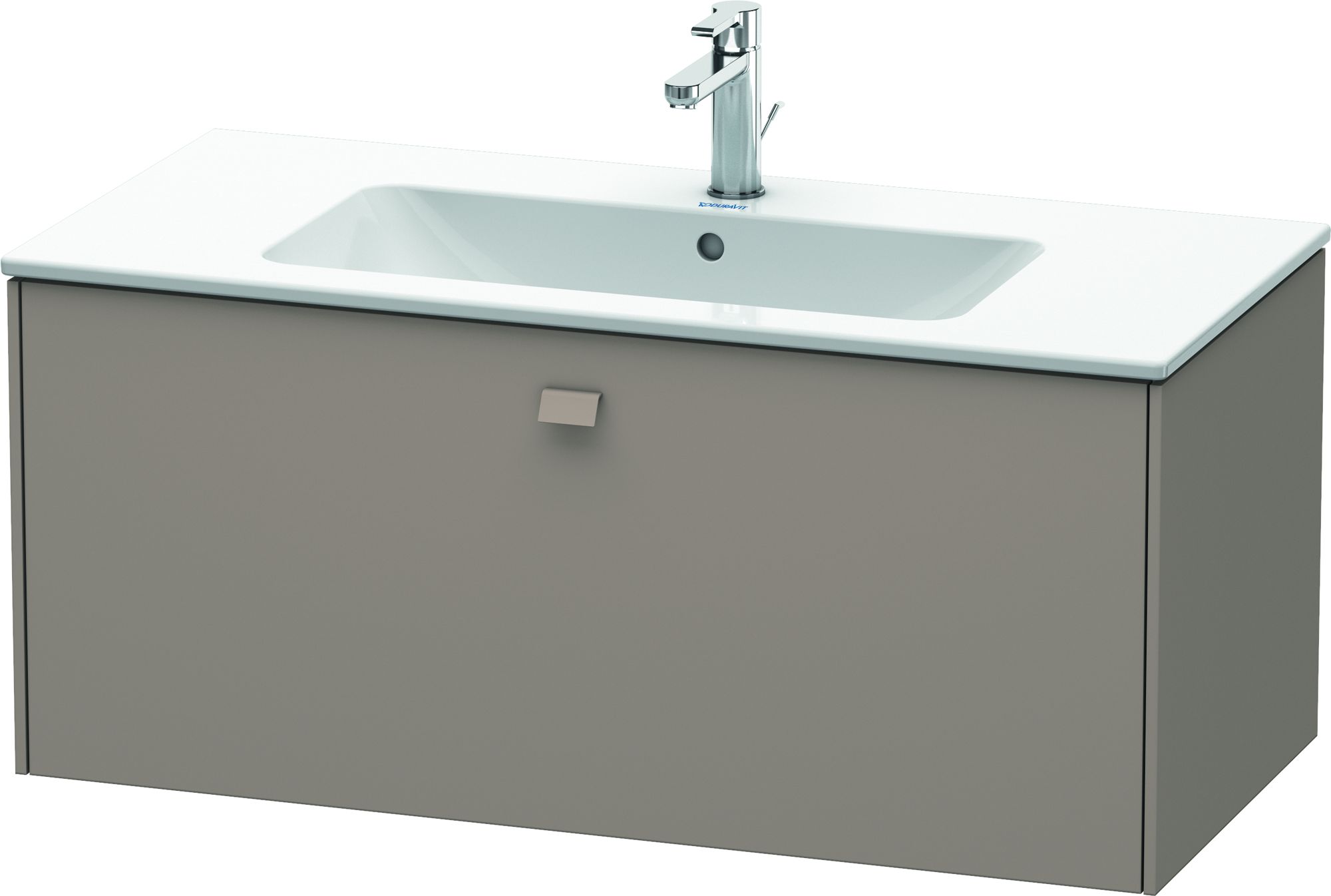 Duravit Brioso szekrény 102x47.9x44.2 cm Függesztett, mosdó alatti szürke BR400304343