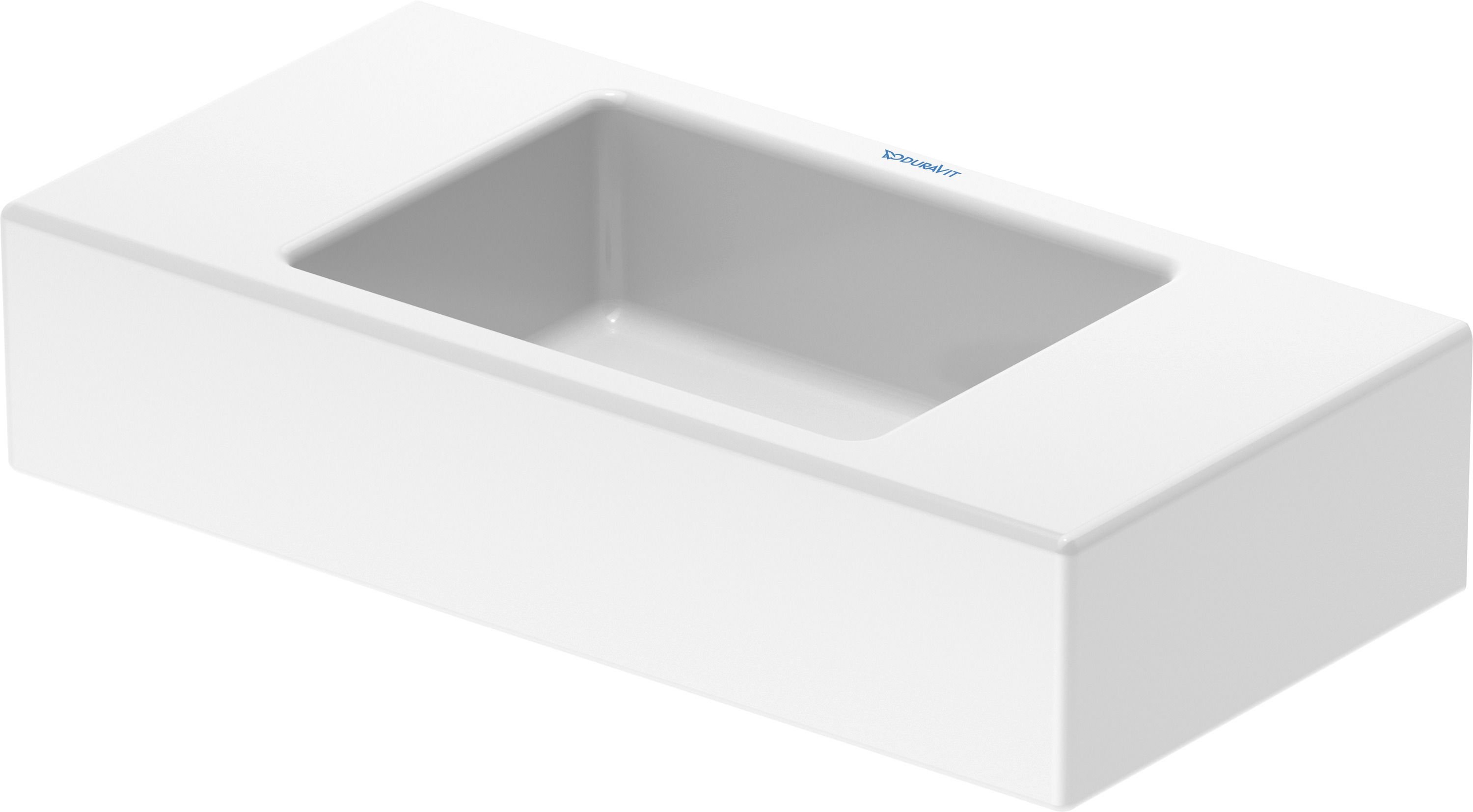 Duravit Vero Air mosdótál 50x25 cm négyszögletes beépíthető fehér 0724500008