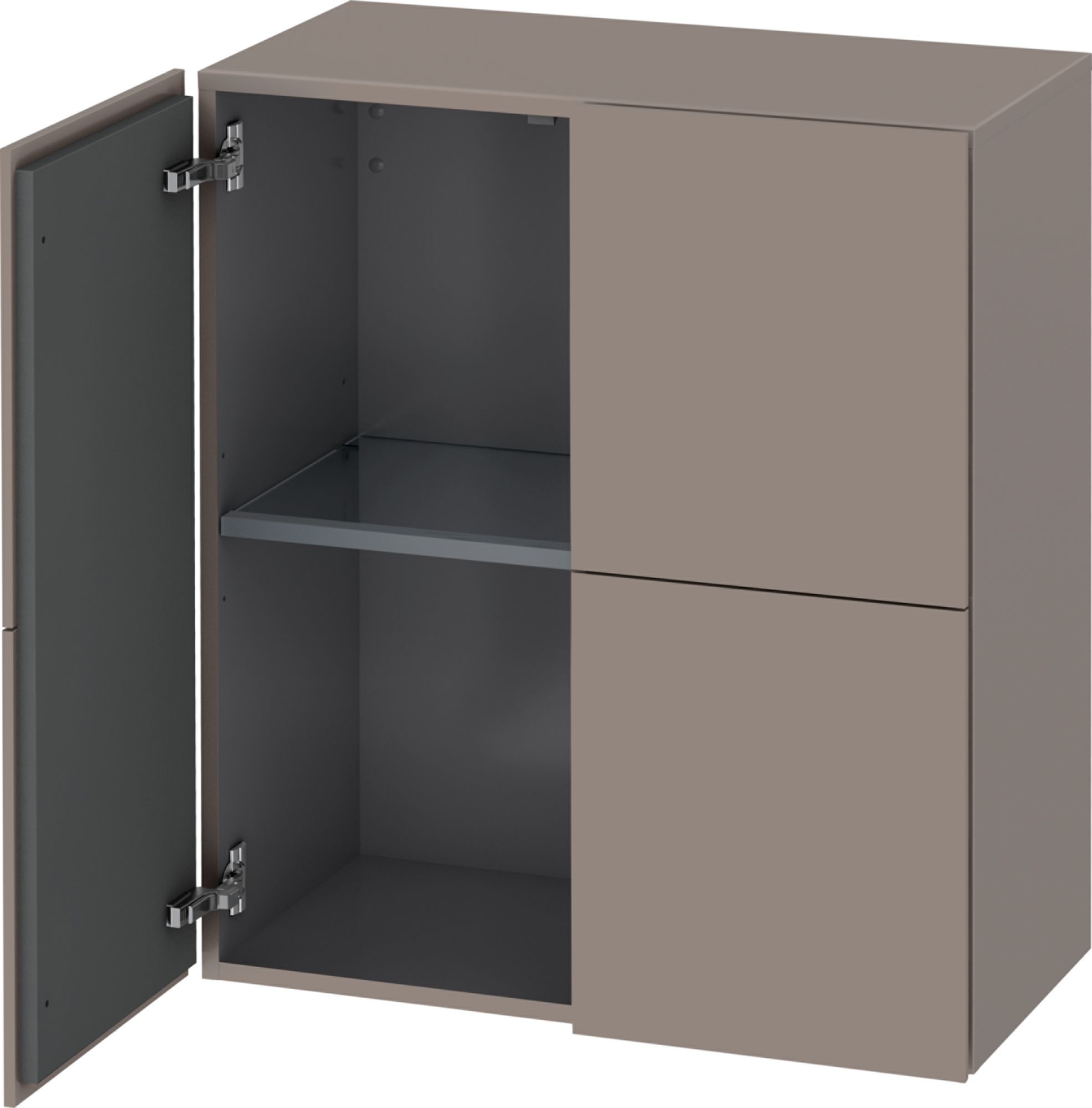 Duravit L-Cube szekrény 70x36.3x80 cm oldalra akasztható szürke LC117704343