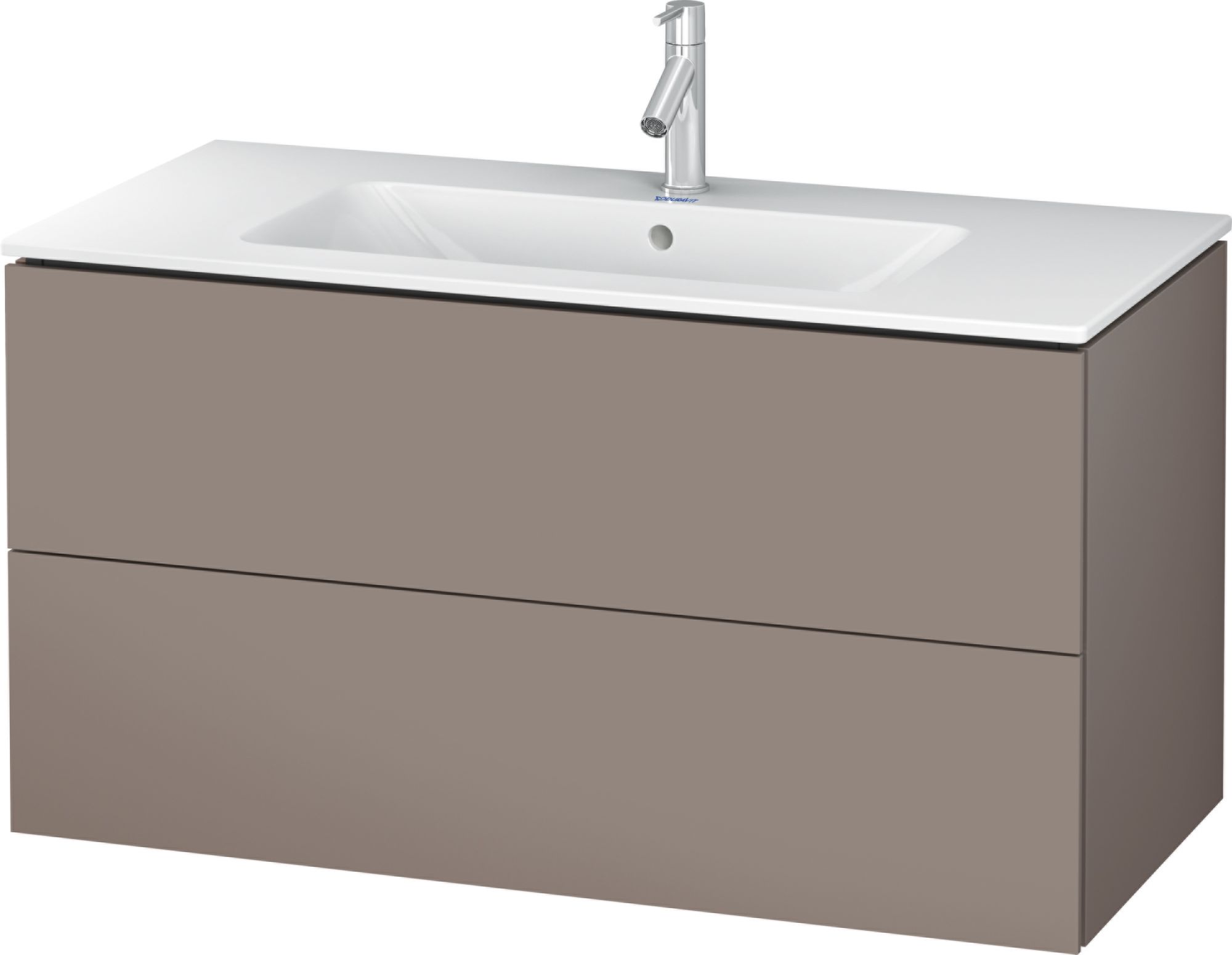 Duravit L-Cube szekrény 102x48.1x55 cm mosdókagyló alá akasztható szürke LC624204343