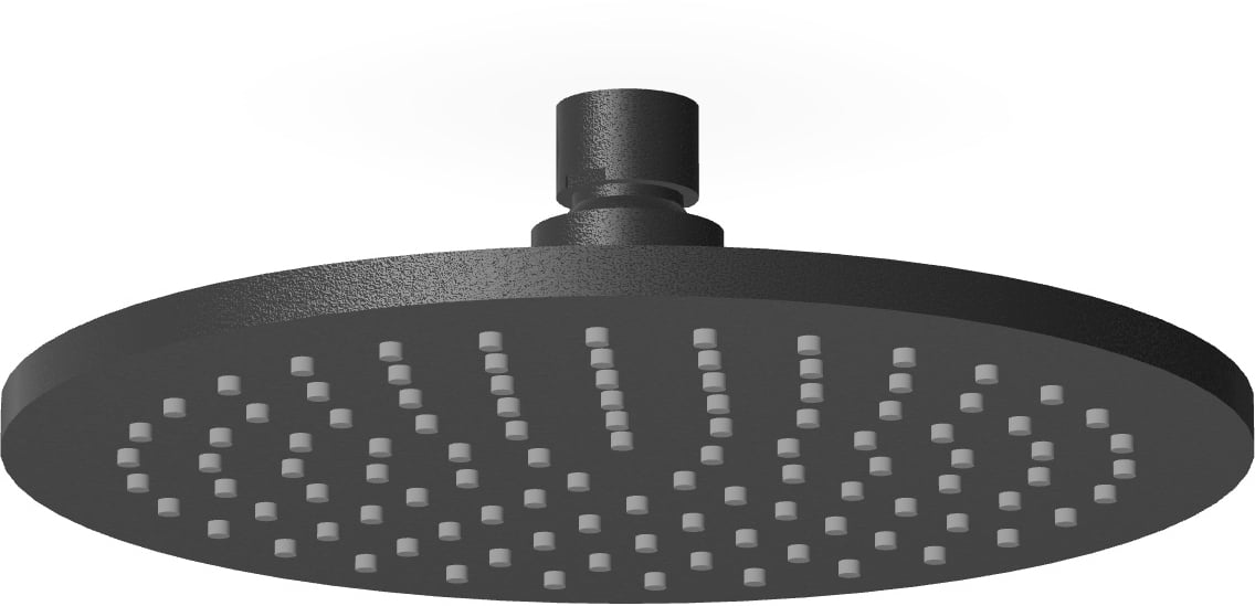 Zucchetti Closer fejzuhany 20x20 cm kerek fekete Z94265.N1