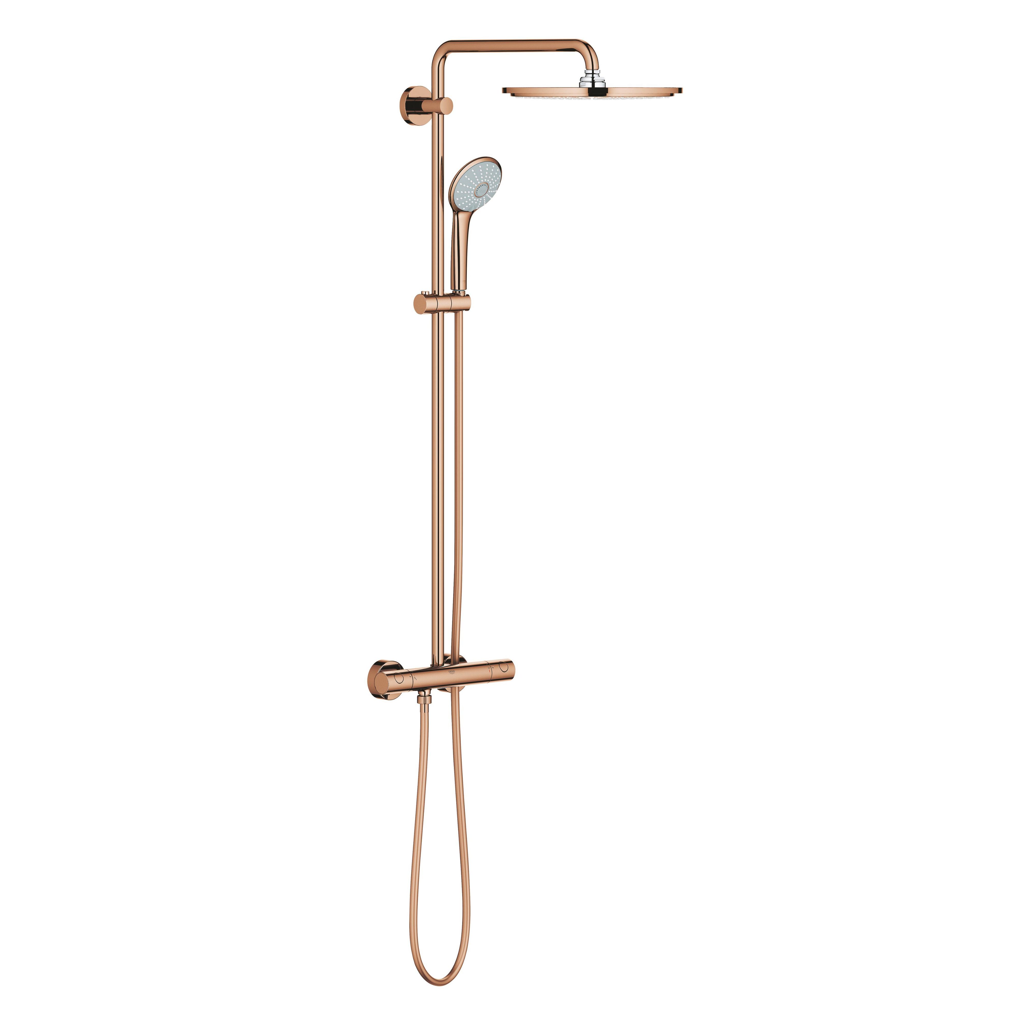 Grohe Euphoria zuhany készlet fal termosztáttal trópusi zuhany opcióval Warm Sunset 26075DA0