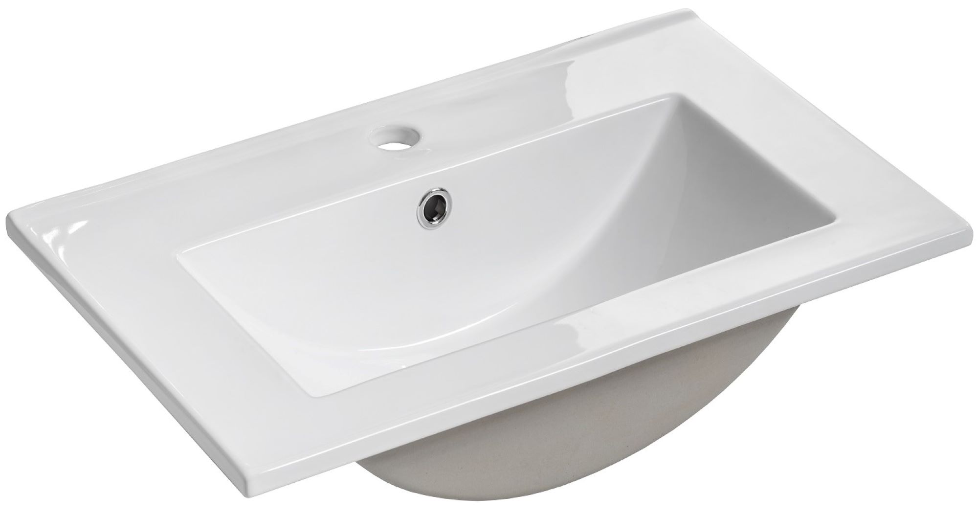 Comad Dance White mosdótál 51x40 cm négyszögletes beépíthető fehér UM-2050RB