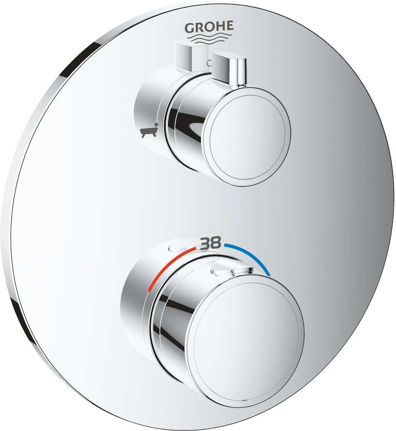 Grohe Grohtherm kád és zuhany csaptelep süllyesztett igen StarLight Chrome 24077000