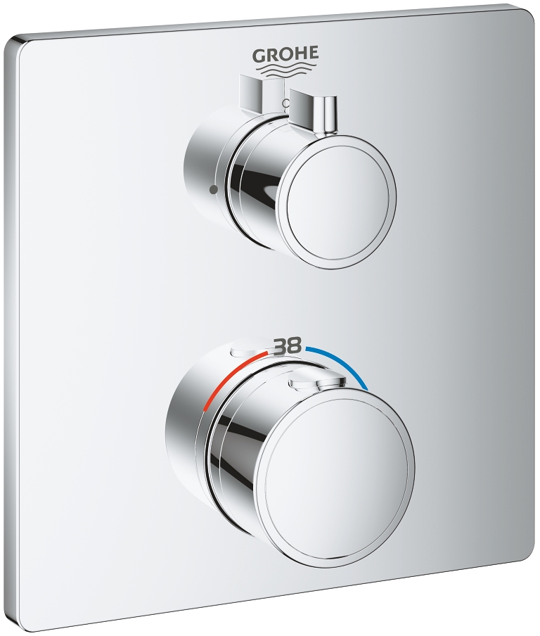 Grohe Grohtherm zuhanycsaptelep süllyesztett z termosztáttal StarLight Chrome 24078000