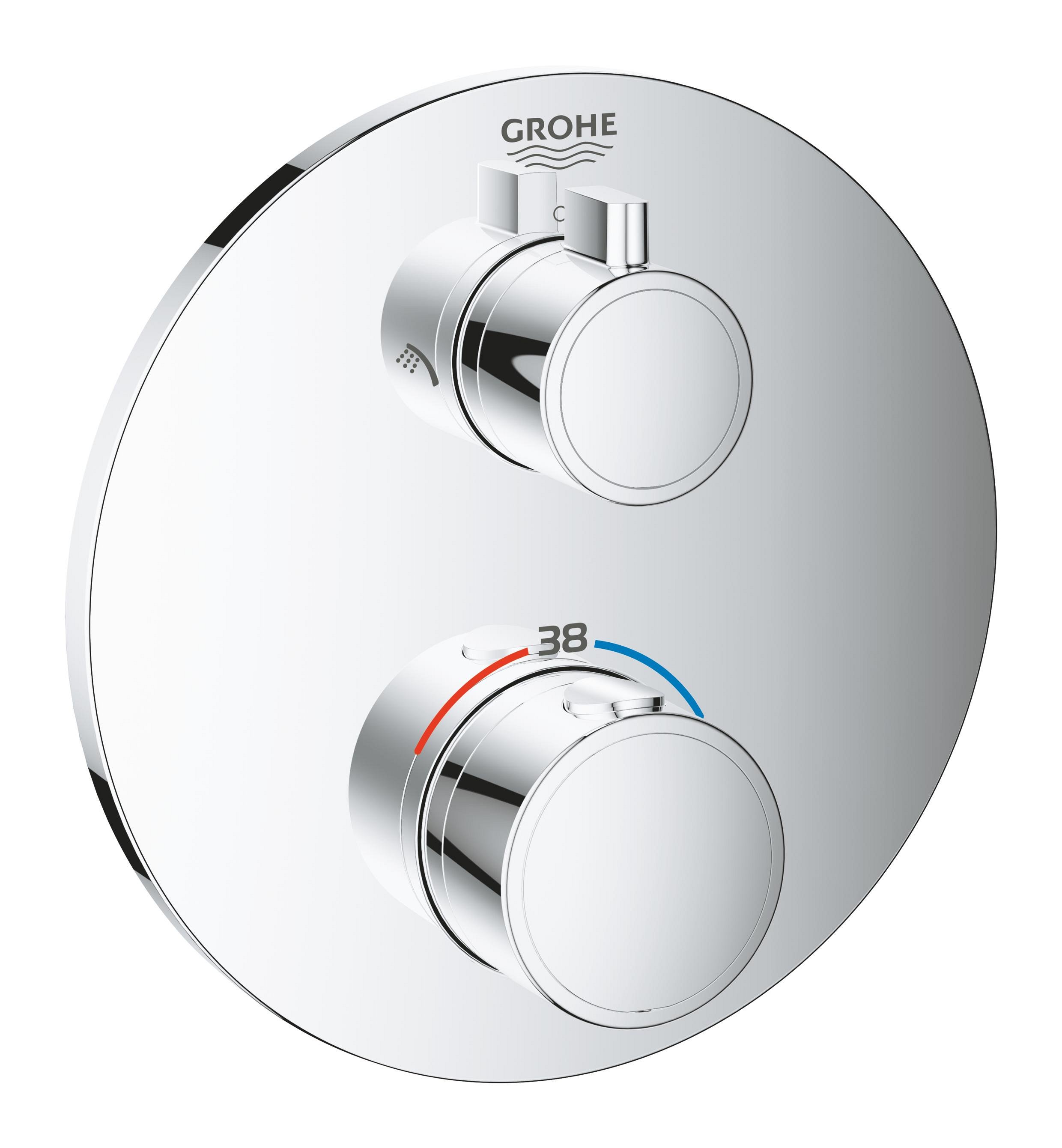 Grohe Grohtherm kád és zuhany csaptelep süllyesztett igen StarLight Chrome 24076000