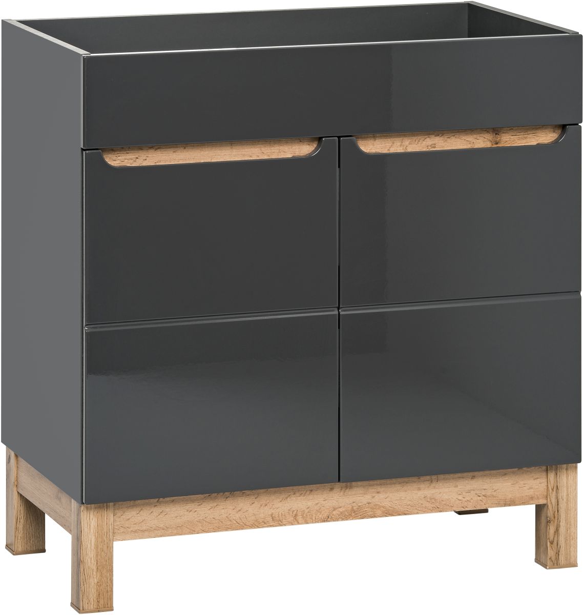 Comad Bali Grey szekrény 80x45x85 cm mosdó alatt álló BALIGREY821