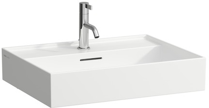 Laufen Kartell mosdótál 60x46 cm négyszögletes mosdótálak fehér fényes H8163330001091