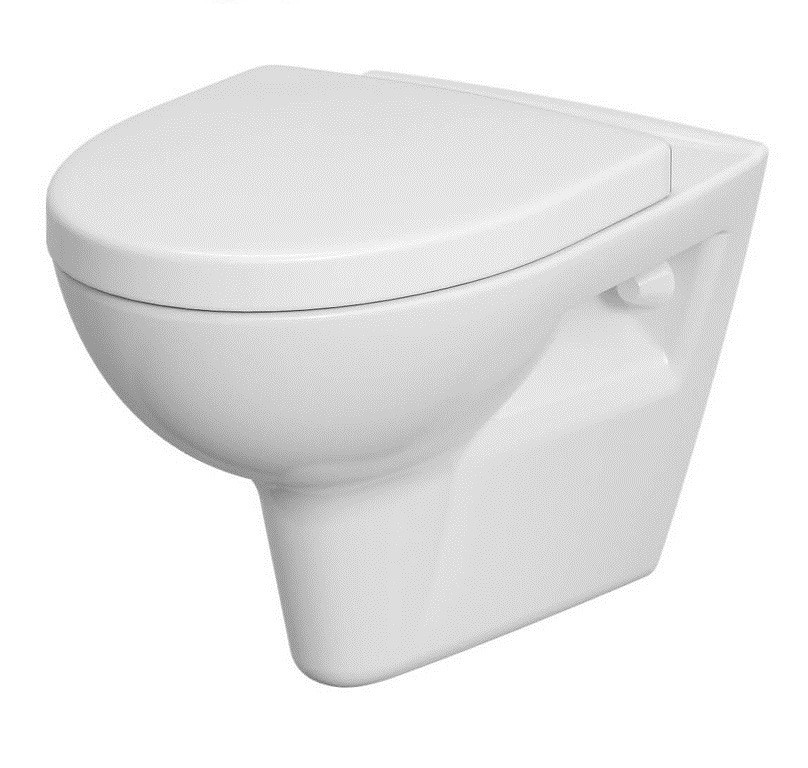 Cersanit Parva wc csésze lassú záródású ülőkével függesztett perem nélkül fehér K701-015