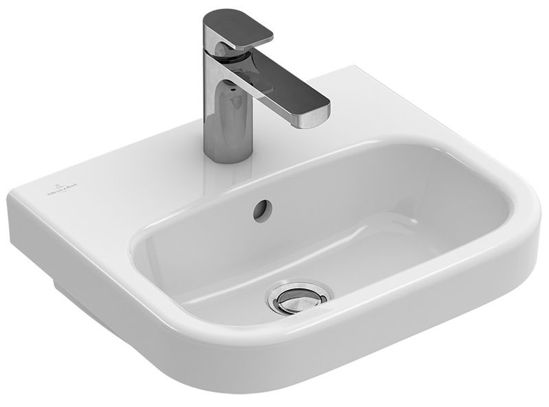 Villeroy & Boch Architectura mosdótál 45x38 cm félkör alakú klasszikus fehér 43734501