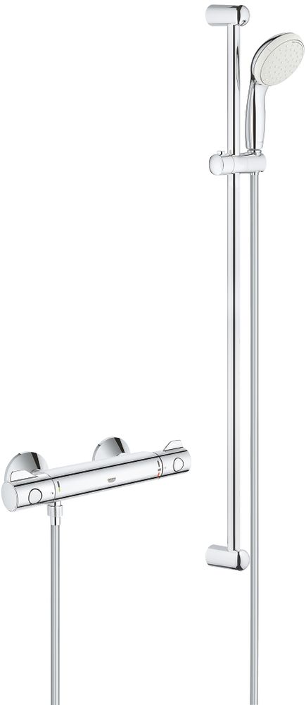 Grohe Grohtherm 800 zuhanycsaptelep fal igen StarLight Chrome 34566001